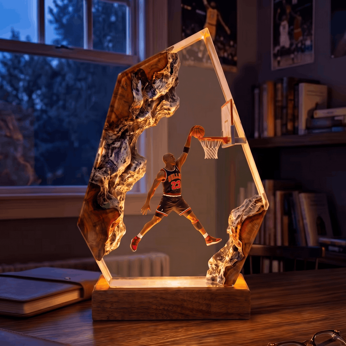 Jordan's Basketball Lamps