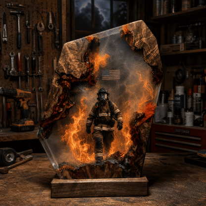 Jordan's Firefighter Lamps