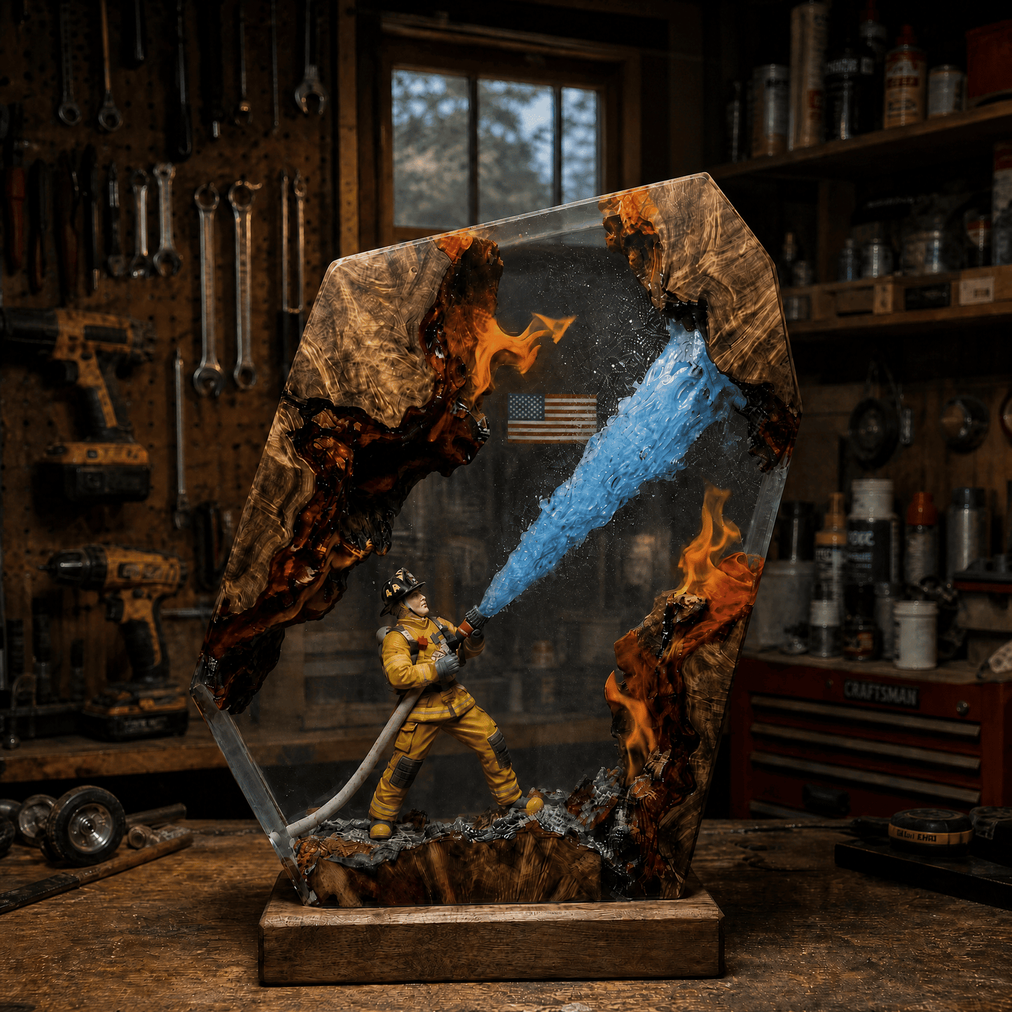 Jordan's Firefighter Lamps
