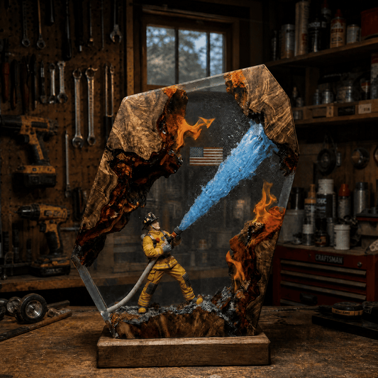 Jordan's Firefighter Lamps
